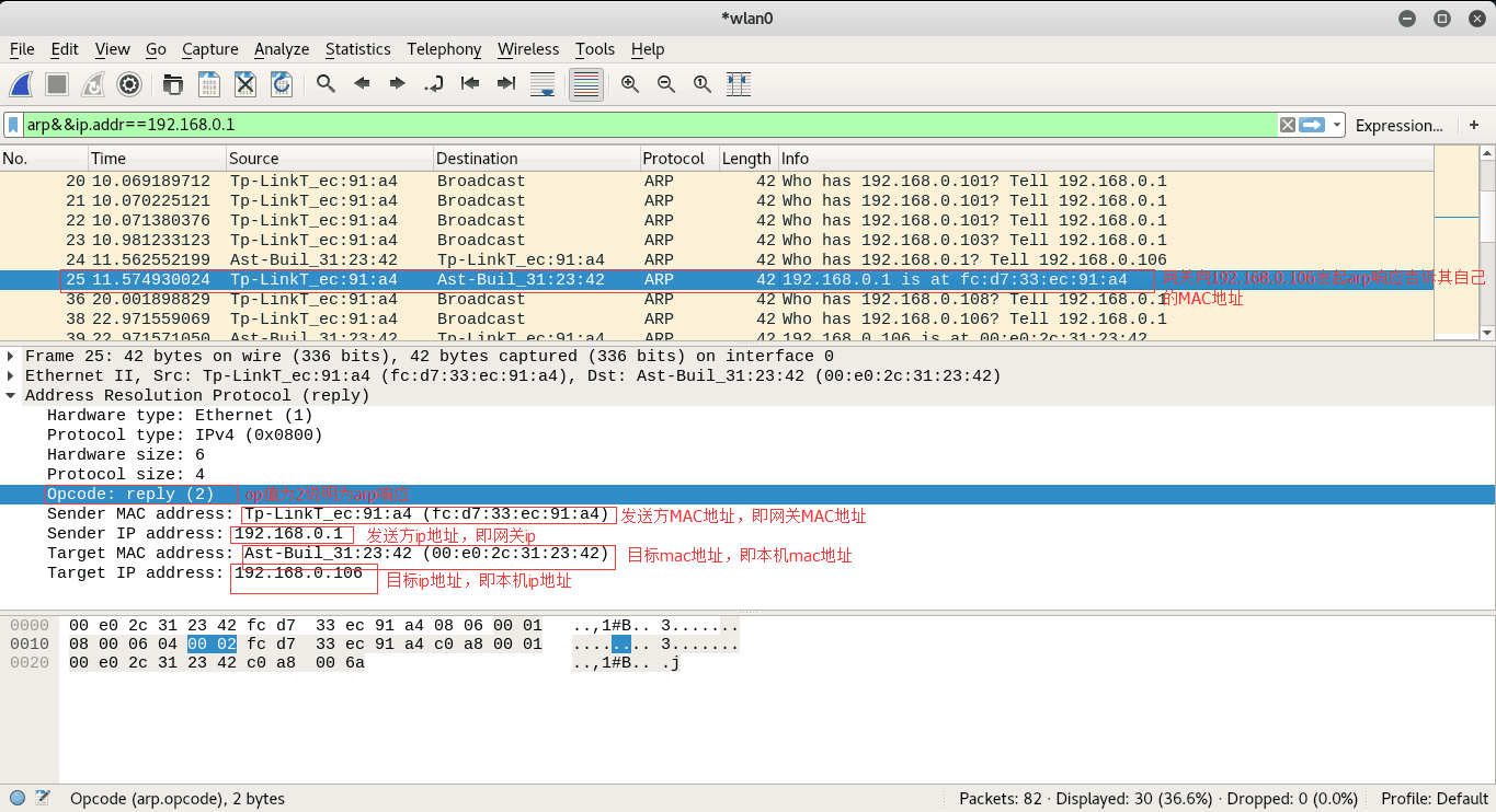 arp协议分析&python编程实现arp欺骗抓图片