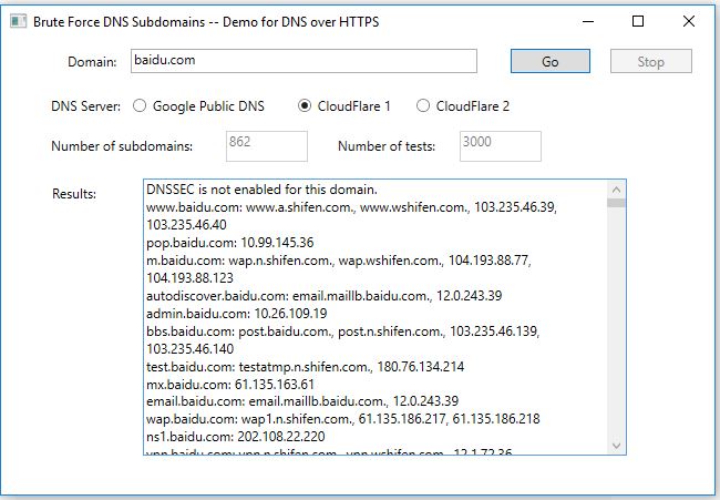 浅析加密DNS(附子域名爆破工具)