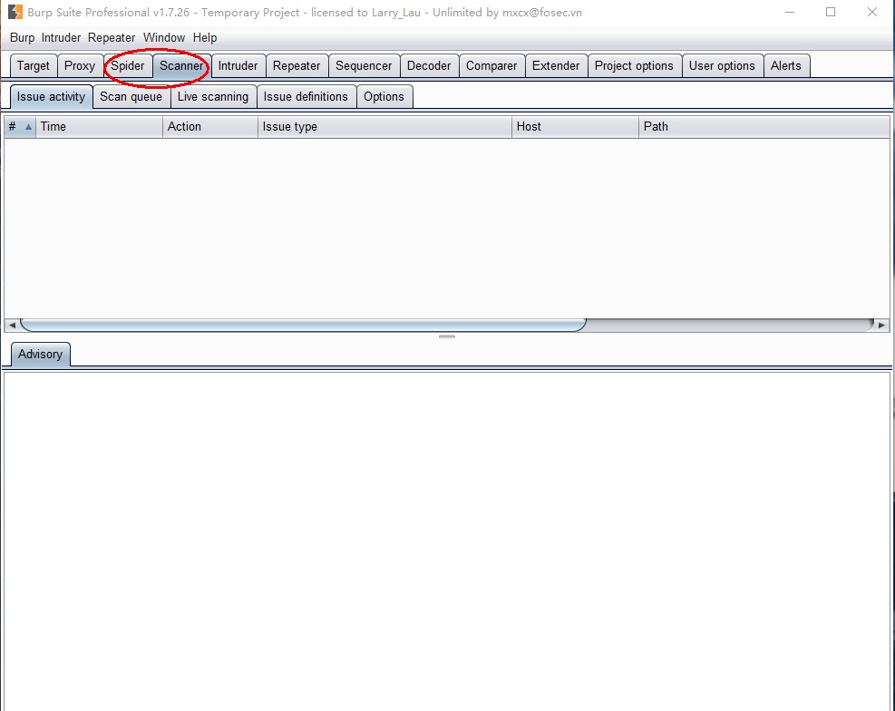 Burpsuite1.7.26: