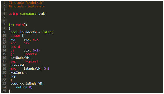 对抗恶意程序的Anti-VM技术（基于CPUID的指令） - 作者:浪子_三少-安全小百科