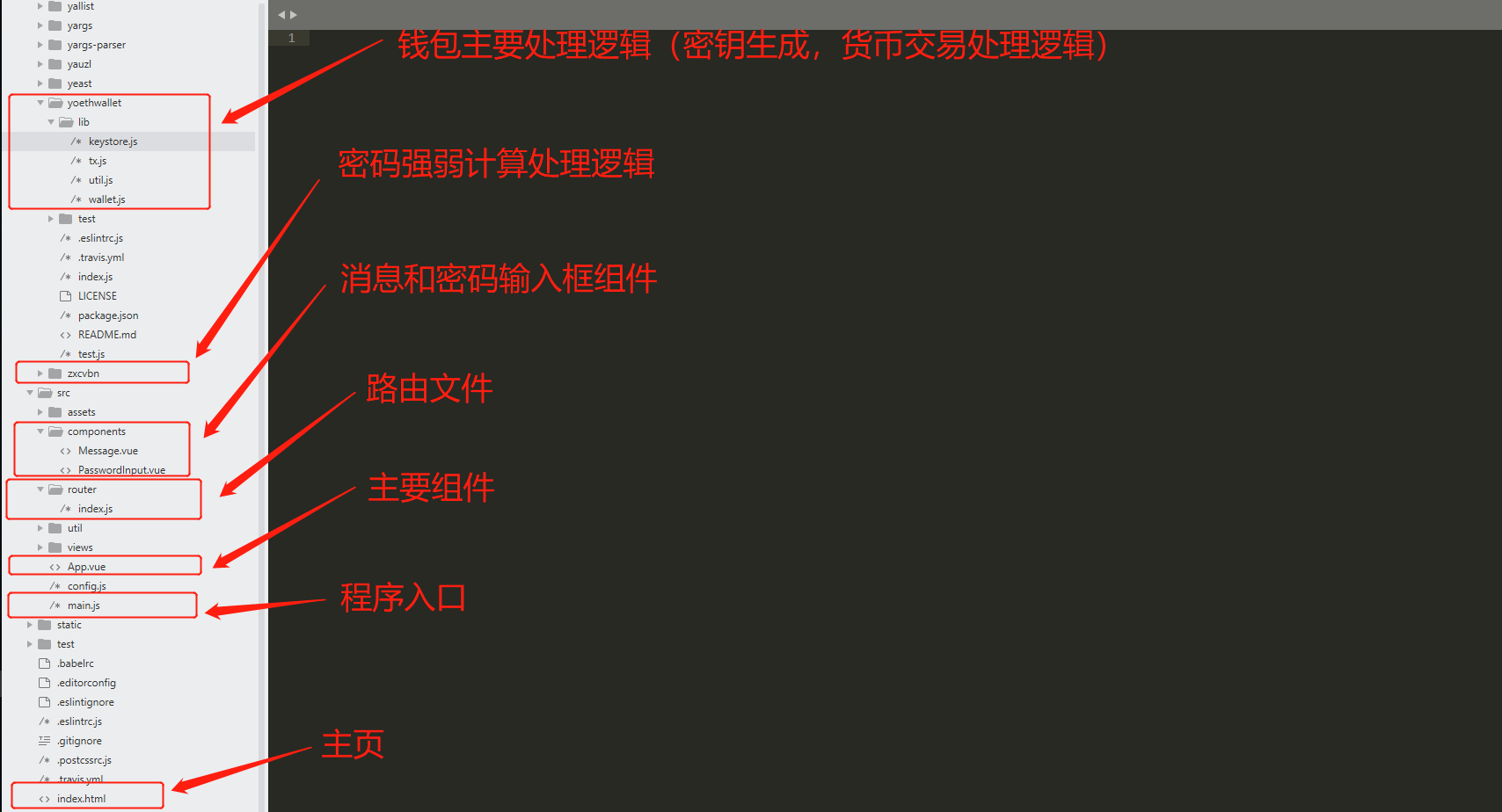 钱包的代码架构
