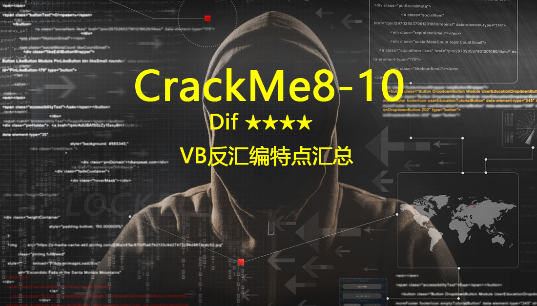 VB反汇编特点汇总：秒破Crackme8-10 - 作者:huluwa007-安全小百科