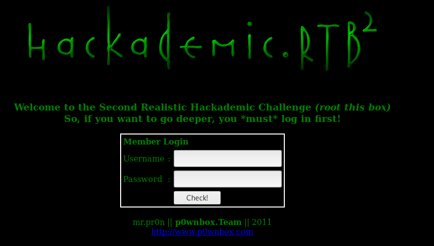 CTF靶场系列-Hackademic_RTB2 - 作者:陌度 CTF靶场系列-Hackademic_RTB2 - 作者:陌度