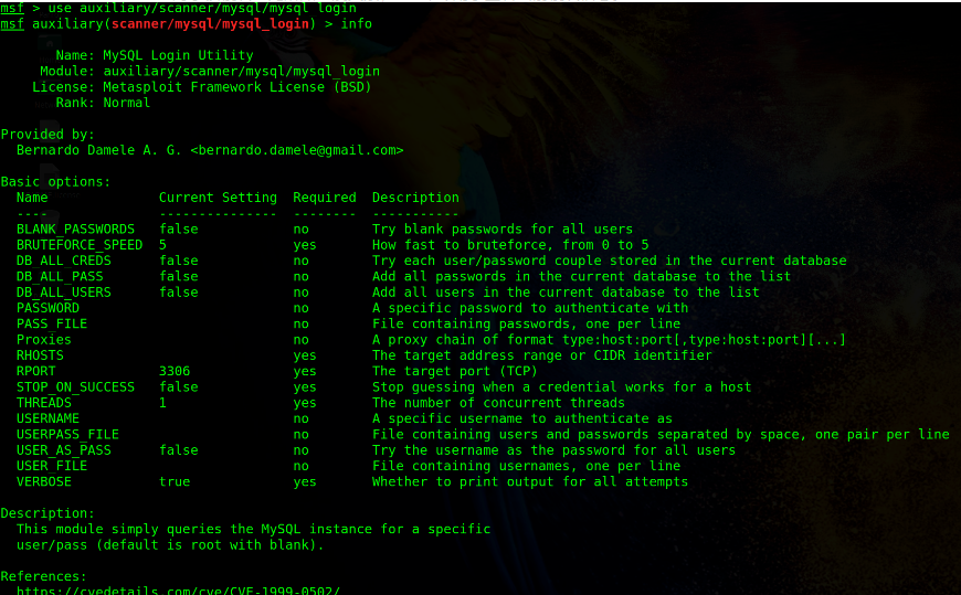 Metasploit入门系列(三)——基本命令 - 作者:rabbitmask Metasploit入门系列(三)——基本命令 - 作者:rabbitmask