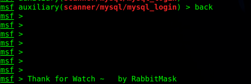 Metasploit入门系列(三)——基本命令 - 作者:rabbitmask Metasploit入门系列(三)——基本命令 - 作者:rabbitmask