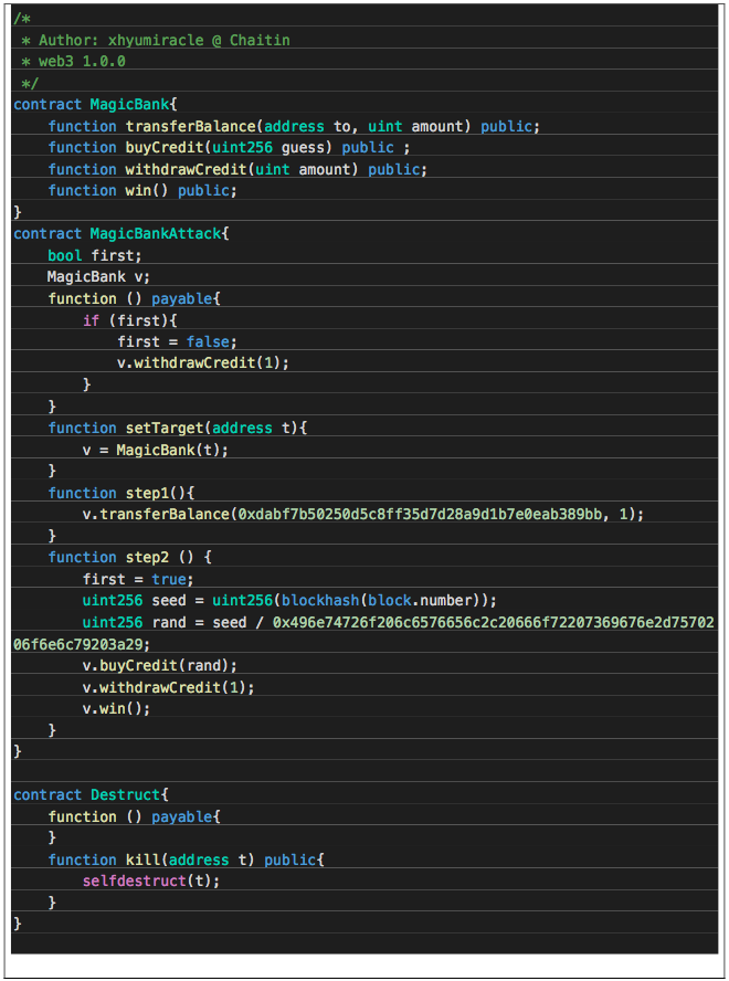 DVP黑客松大赛韩国站智能合约题Writeup 1: Monicas Bank - 作者:DVPNET-安全小百科