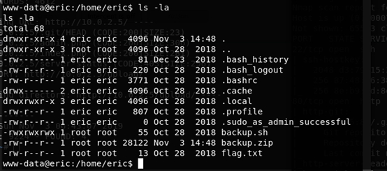 VulnHub靶机学习——Eric - 作者:你伤不到我哒 VulnHub靶机学习——Eric - 作者:你伤不到我哒