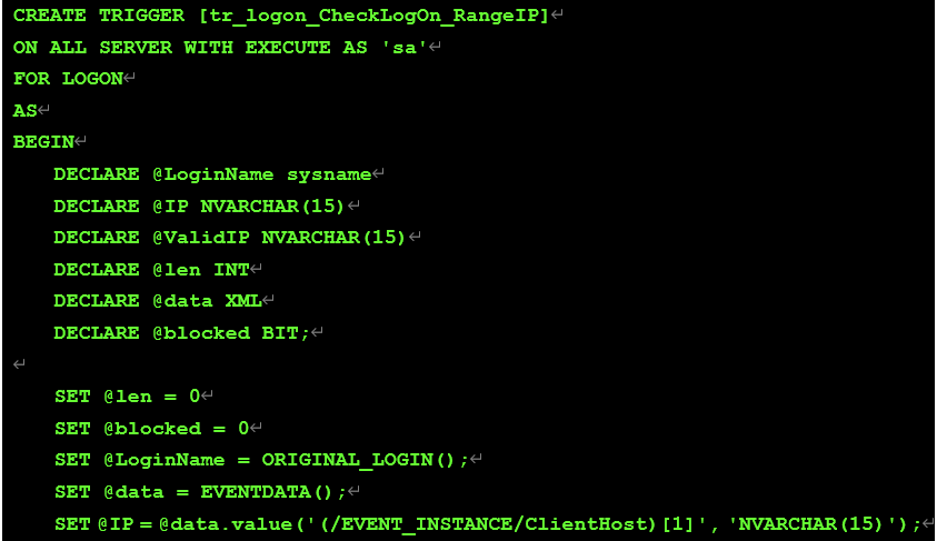 运维日记|SQL Server登录触发器 - 作者:database 运维日记|SQL Server登录触发器 - 作者:database