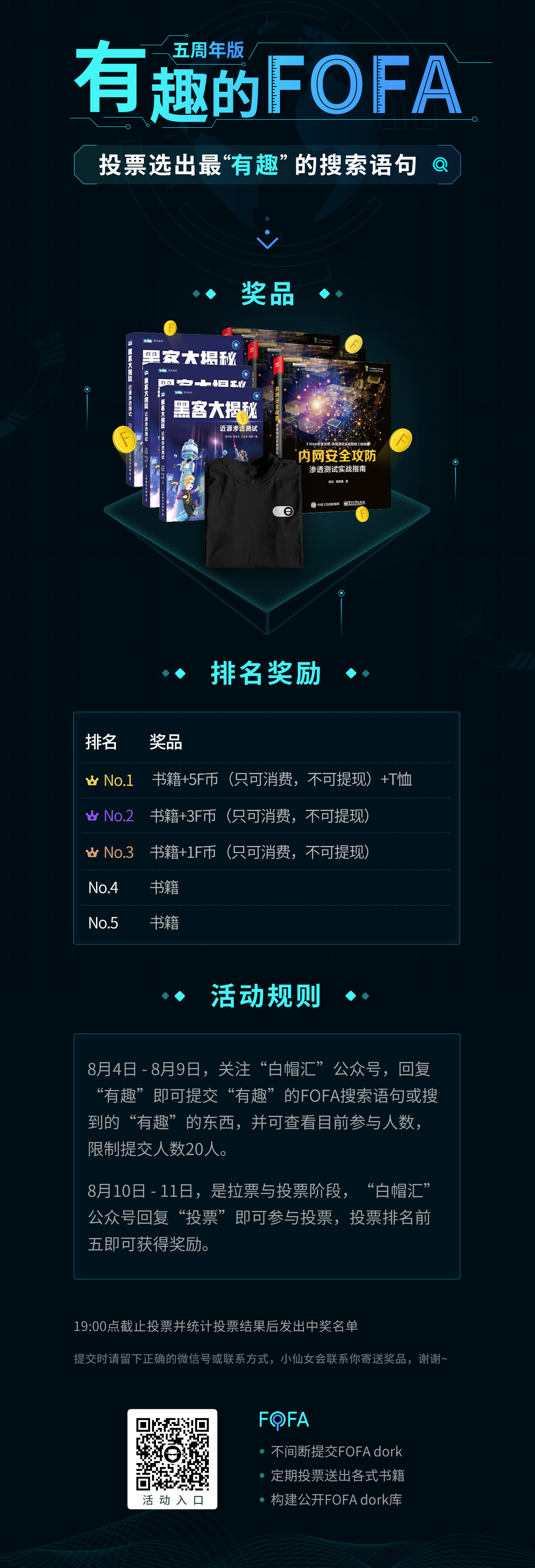 FOFA五周年活动 | 五重礼感恩回馈 - 作者:白帽汇 FOFA五周年活动 | 五重礼感恩回馈 - 作者:白帽汇