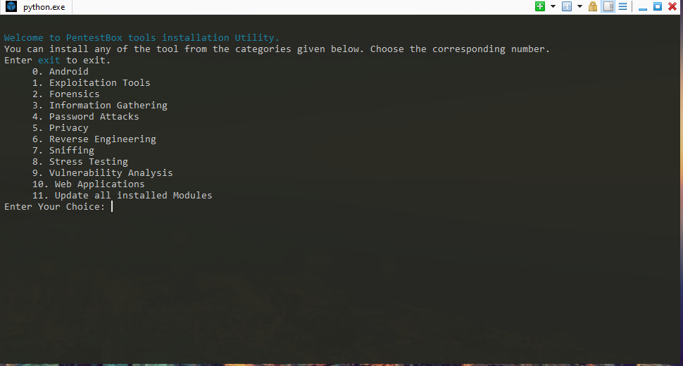 pentestbox：windows中的kali - 作者:tomyyyyy-安全小百科