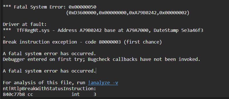 CVE-2020-23938:安博士杀毒软件TfFRegNt.SYS驱动 DOS漏洞分析 - 作者:极光无限SZ CVE-2020-23938:安博士杀毒软件TfFRegNt.SYS驱动 DOS漏洞分析 - 作者:极光无限SZ
