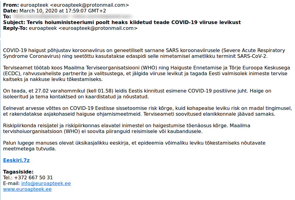 【流行威胁追踪】新冠疫情下某组织针对爱沙尼亚窃密行动分析报告 - 作者:深信服千里目安全实验室-安全小百科