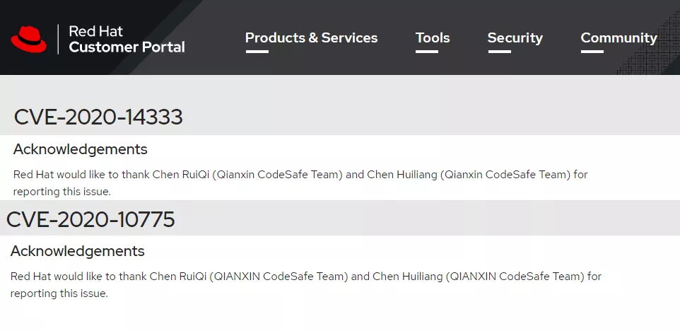 奇安信代码安全实验室帮助 RedHat 修复两个 oVirt 漏洞,获官方致谢 - 作者:奇安信代码卫士-安全小百科