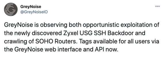 最近披露的Zyxel漏洞遭到黑客利用 - 作者:偶然路过的围观群众-安全小百科