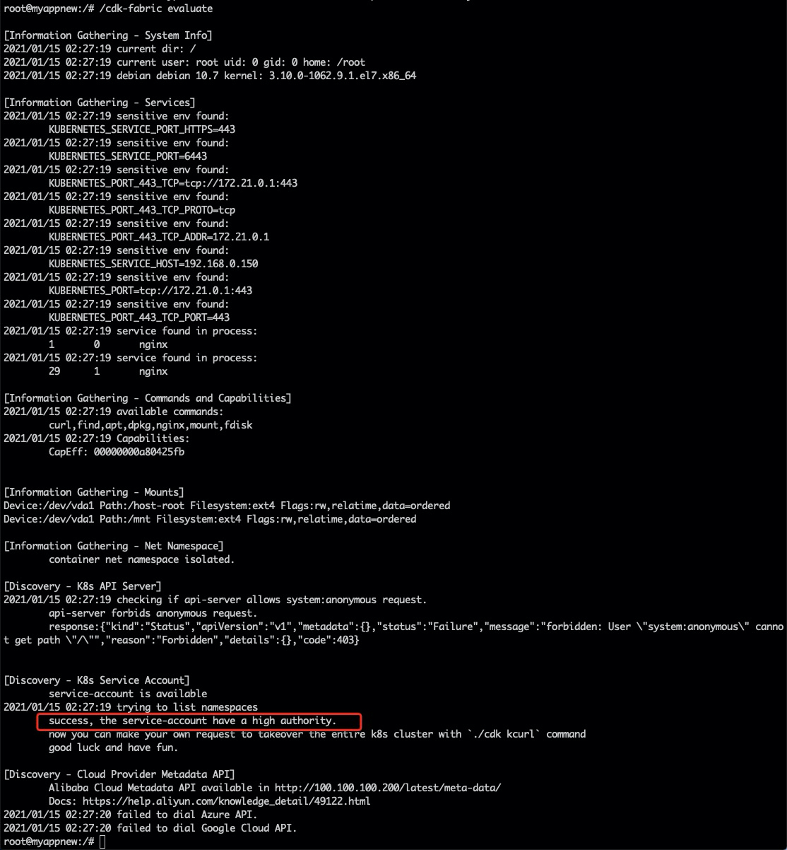 CDK:一款针对容器场景的渗透工具 - 作者:cdxy CDK:一款针对容器场景的渗透工具 - 作者:cdxy