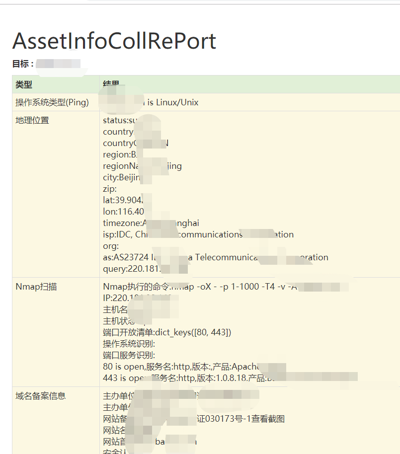 AssetInfoColl:打造一把资产信息收集的利剑 - 作者:Jean AssetInfoColl:打造一把资产信息收集的利剑 - 作者:Jean