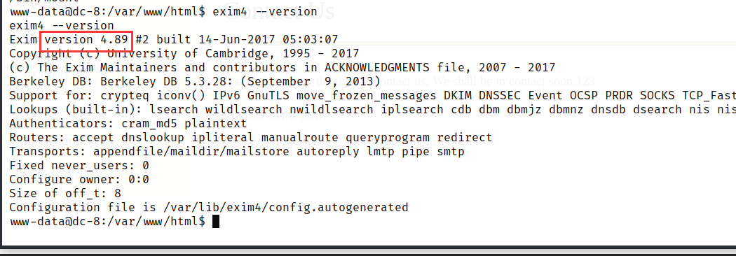 Vulnhub DC-8 - 作者:WAFmax Vulnhub DC-8 - 作者:WAFmax