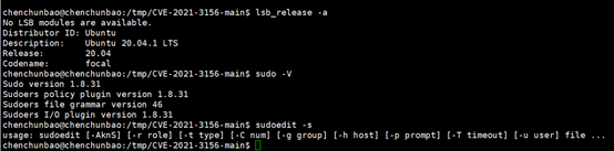 CVE-2021-3156：Sudo 堆缓冲区溢出漏洞复现 - 作者:PROTECT-安全小百科