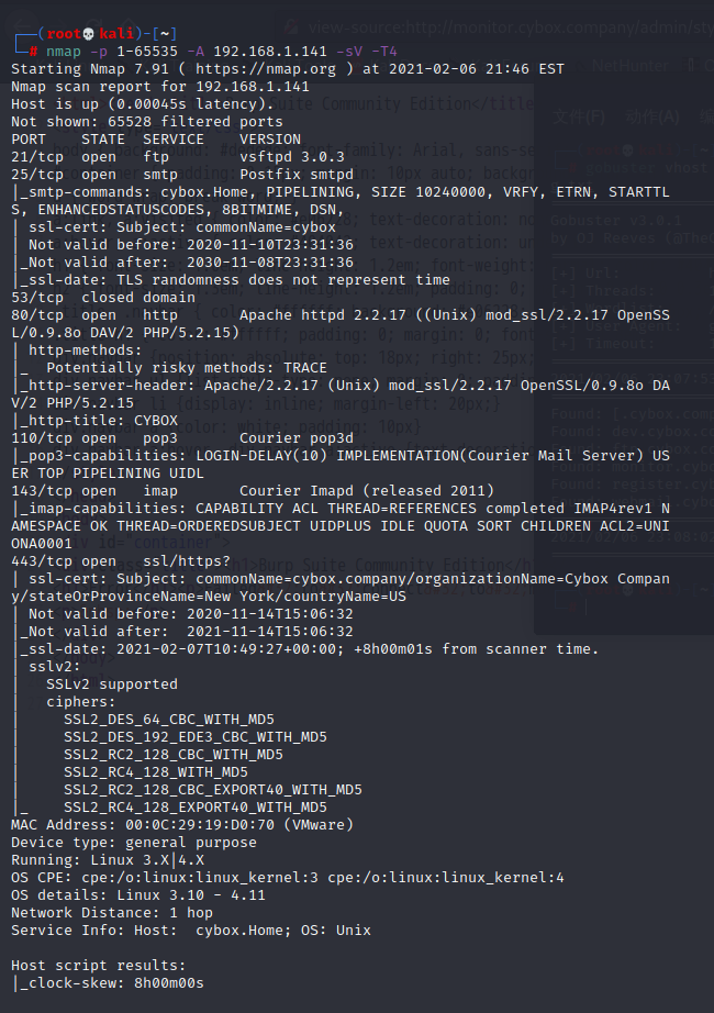 cybox:1.1靶机练习 - 作者:compactdisk cybox:1.1靶机练习 - 作者:compactdisk