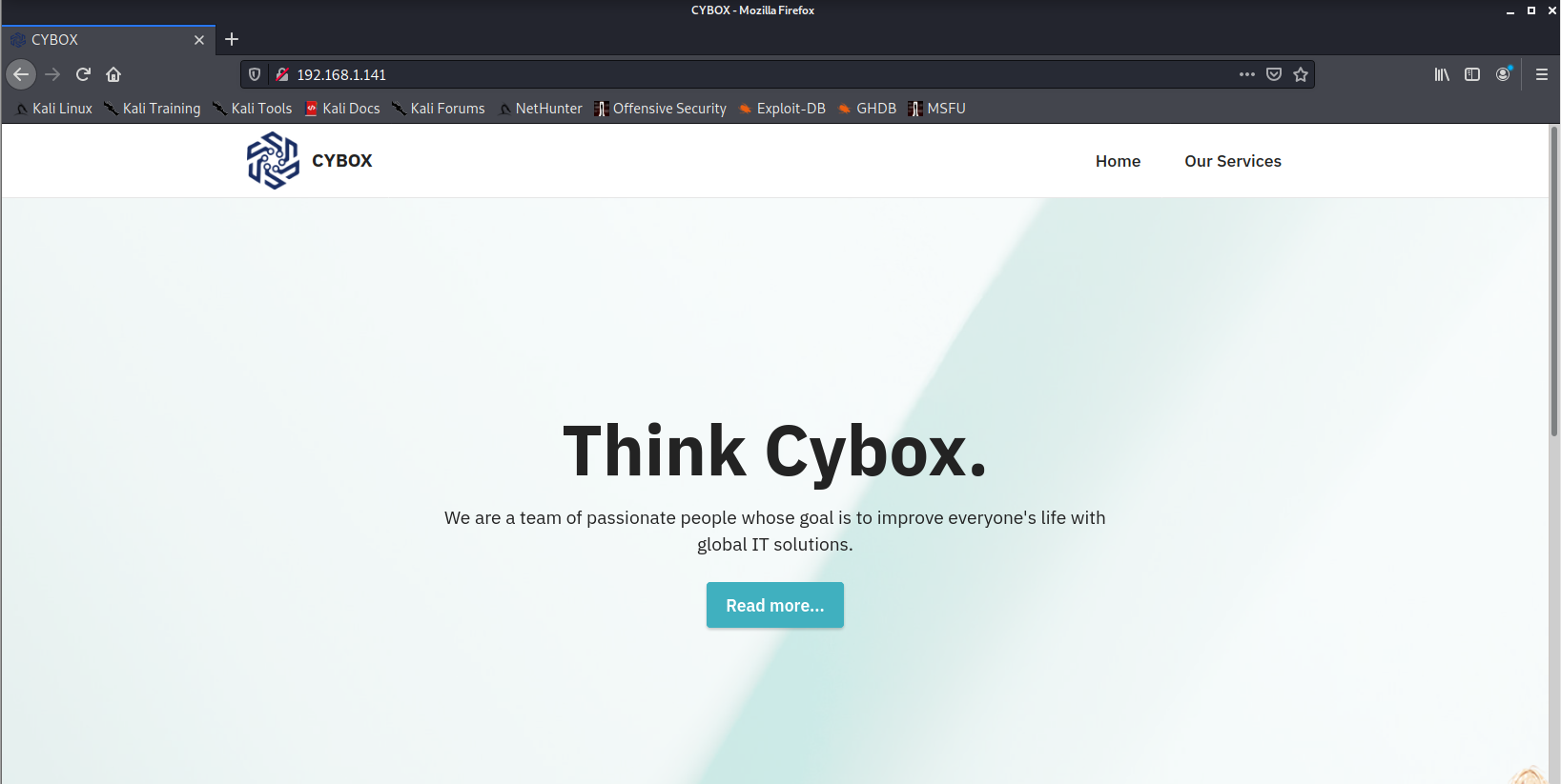 cybox:1.1靶机练习 - 作者:compactdisk cybox:1.1靶机练习 - 作者:compactdisk
