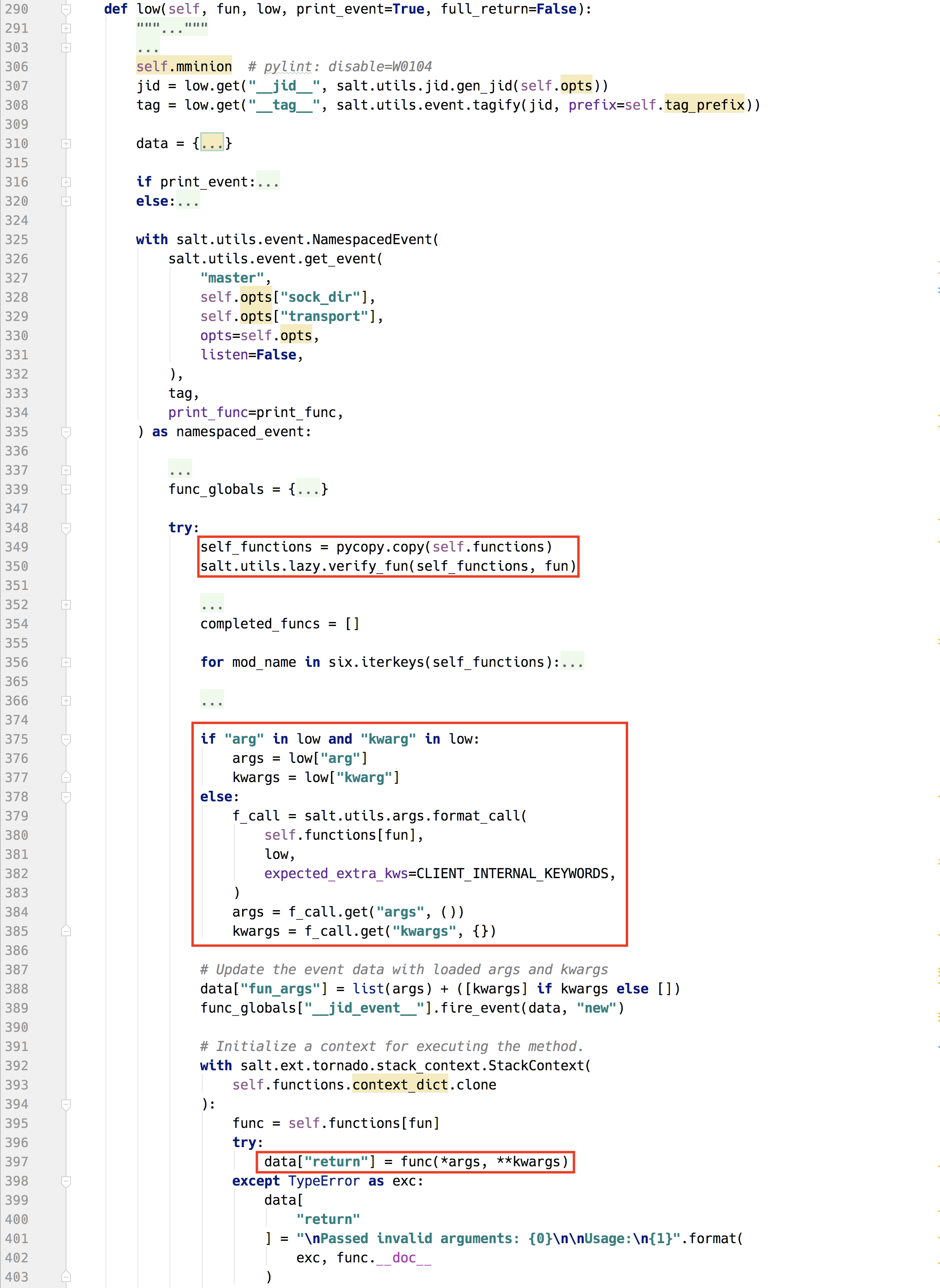 SaltStack远程执行代码多个高危漏洞透析(CVE-2021-252812528225283) - 作者:云鼎实验室 SaltStack远程执行代码多个高危漏洞透析(CVE-2021-252812528225283) - 作者:云鼎实验室