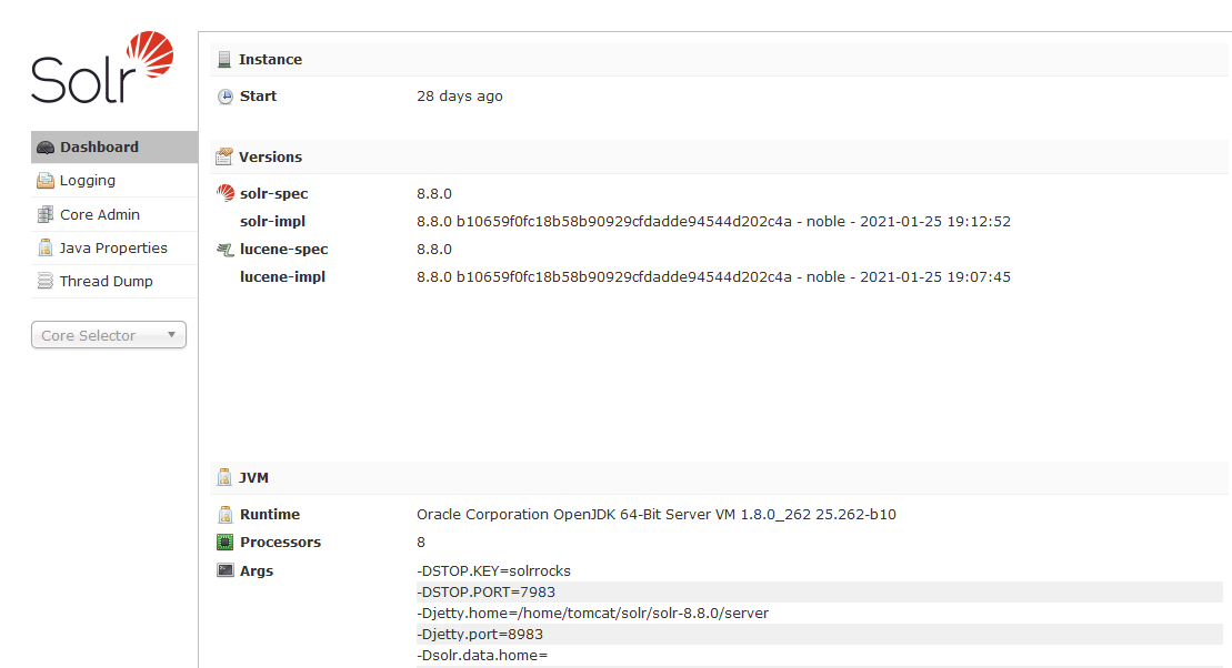 Apache Solr 任意文件读取漏洞复现 - 作者:公众号黑客前沿 Apache Solr 任意文件读取漏洞复现 - 作者:公众号黑客前沿