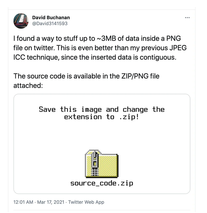 Twitter图片可能被滥用来隐藏ZIP、MP3文件 - 作者:yannichen-安全小百科