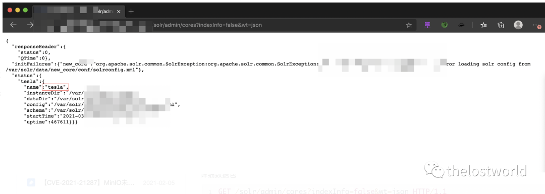 Apache Solr任意文件读取漏洞复现 - 作者:thelostworld Apache Solr任意文件读取漏洞复现 - 作者:thelostworld
