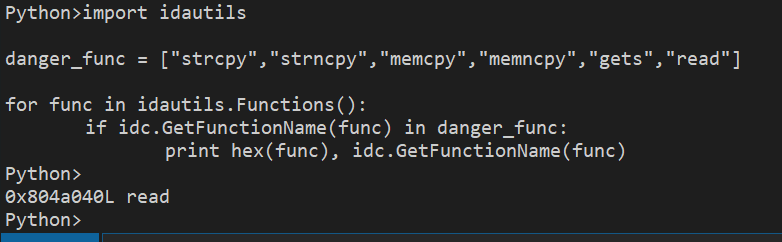 IDApython提取信息 - 作者:zer01s-安全小百科