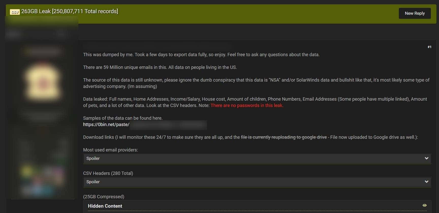 图片[1]-2.5亿美国人的敏感数据被公开，其中包含房租和薪资 – 作者:Avenger-安全小百科