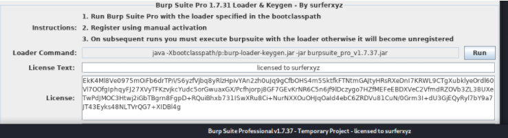 Kali Linux下无法启动BurpSuit pro的一个解决办法 - 作者:dgz123456 Kali Linux下无法启动BurpSuit pro的一个解决办法 - 作者:dgz123456