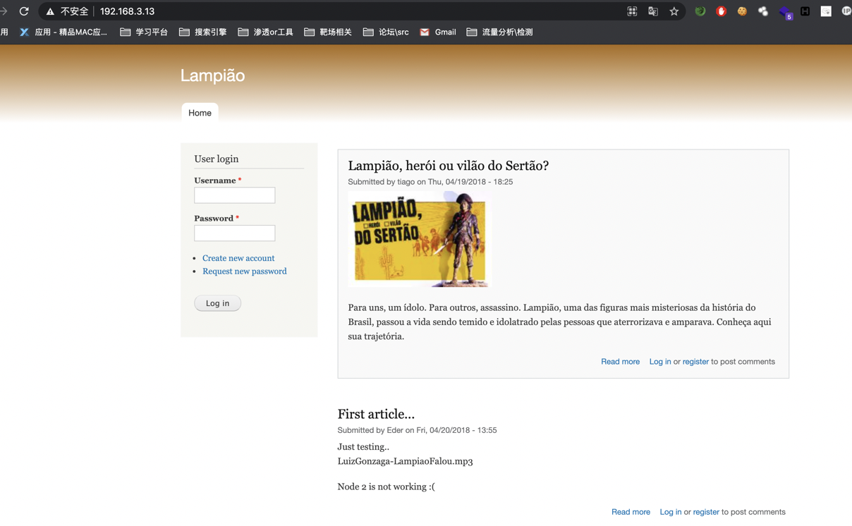 vulnhub Lampiao实战 - 作者:umbrella1CE vulnhub Lampiao实战 - 作者:umbrella1CE