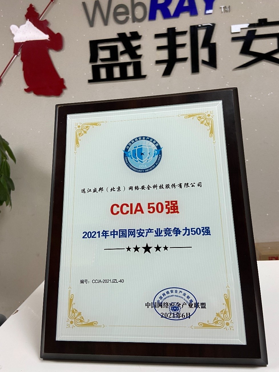 实力上榜丨盛邦安全再次入选“CCIA 50强”，排名持续提升 - 作者:WebRAY-安全小百科