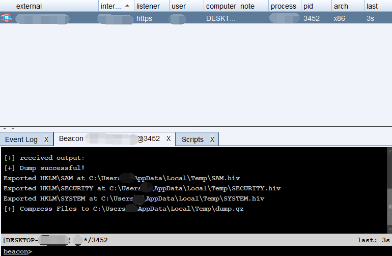 C# dump系统lsass内存和sam注册表 - 作者:宽字节安全实验室 C# dump系统lsass内存和sam注册表 - 作者:宽字节安全实验室