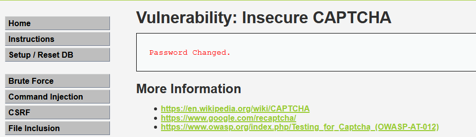 DVWA Insecure CAPTCHA 不安全的验证码全等级分析与实践 - 作者:wakemeup DVWA Insecure CAPTCHA 不安全的验证码全等级分析与实践 - 作者:wakemeup
