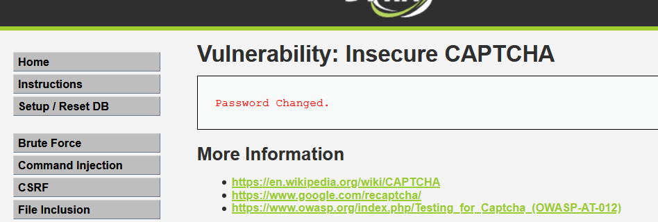 DVWA Insecure CAPTCHA 不安全的验证码全等级分析与实践 - 作者:wakemeup DVWA Insecure CAPTCHA 不安全的验证码全等级分析与实践 - 作者:wakemeup
