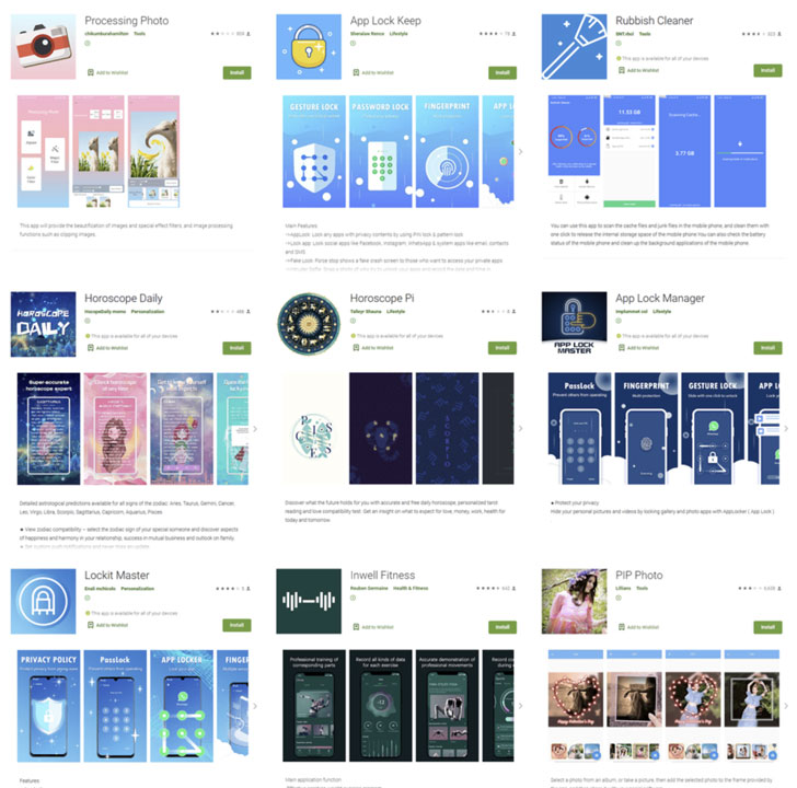 尽快卸载!这9款应用程序窃取数百万账号密码 安装次数达580万 - 作者:中科天齐软件安全中心-安全小百科