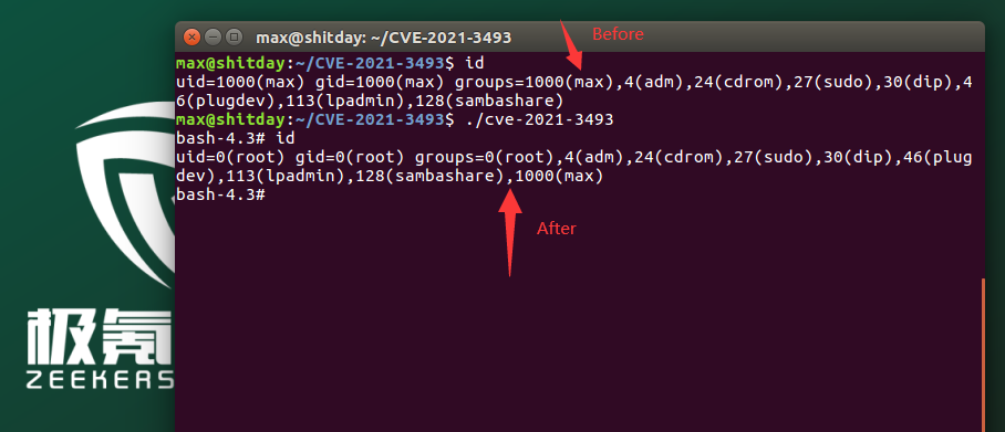 CVE-2021-3493 Ubuntu Overlayfs补丁导致的内核提权漏洞复现 - 作者:17608406504 CVE-2021-3493 Ubuntu Overlayfs补丁导致的内核提权漏洞复现 - 作者:17608406504